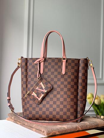 Louis Vuitton Belmont MM Damier Ebene Handbags N60294 Size 28x32x14cm