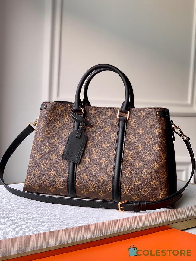 Louis Vuitton Soufflot MM Monogram Canvas In Black Size 35cm - 1