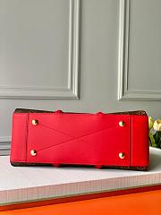 Louis Vuitton Soufflot MM Monogram Canvas In Red 35cm - 5