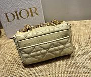 Small Dior Caro Bag Cloud Beige Gradient Cannage Calfskin M9241 Size 14x8x4cm - 2