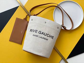 YSL Rive Gauche Shopping Bag In Brown 66929 Size 18x26x18cm