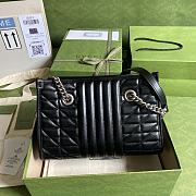 Gucci GG Marmont Handbag In Black 681483 Size 26.5x19x11cm - 4