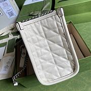 Gucci GG Marmont Handbag In White 681483 Size 26.5x19x11cm - 5