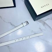 Gucci G Belt In White - 2