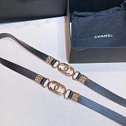 Chanel Lambskin Belt In Black - 2