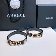 Chanel Lambskin Belt In Black - 3