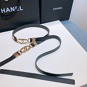 Chanel Lambskin Belt In Black - 4