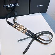 Chanel Lambskin Belt In Black - 5