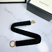 Gucci Velvet Belt - 5