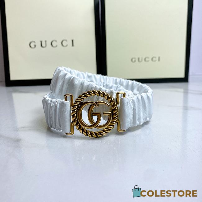 Gucci Belt In White - 1