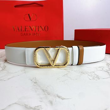 Valentino Belt In White