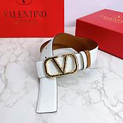 Valentino Belt In White - 3