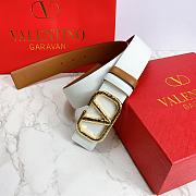 Valentino Belt In White - 2