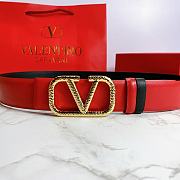 Valentino Belt In Red - 1