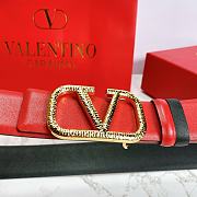 Valentino Belt In Red - 4