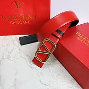Valentino Belt In Red - 2