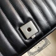 Gucci GG Marmont Shoulder Bag In Black 443497 Size 26.5x19x11cm - 5