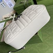 Gucci GG Marmont Shoulder Bag In White 447632 Size 24x12x7cm - 6