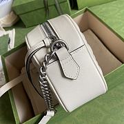 Gucci GG Marmont Shoulder Bag In White 447632 Size 24x12x7cm - 5