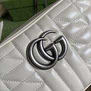 Gucci GG Marmont Shoulder Bag In White 447632 Size 24x12x7cm - 2