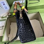 Gucci Diana Mini Borsa Shopping With Black Crocodile Leather 660195 20cm - 6