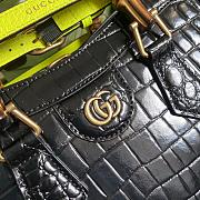Gucci Diana Mini Borsa Shopping With Black Crocodile Leather 660195 20cm - 4