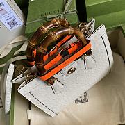 Gucci Diana Mini Borsa Shopping With White Leather 660195 27cm - 3