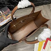 Dolce & Gabbana Embossed-Logo Leather Tote Bag BB702 Size 36x28.5x13cm - 5