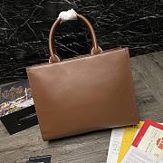 Dolce & Gabbana Embossed-Logo Leather Tote Bag BB702 Size 36x28.5x13cm - 3