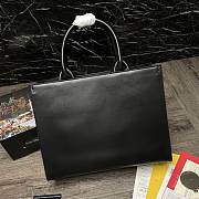 Dolce & Gabbana Embossed-Logo Leather Tote Bag In Black BB702 Size 36x28.5x13cm - 6