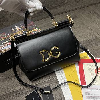 Dolce & Gabbana Sicily Print Logo Bag BB600 Size 25X20X12cm