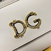 Dolce & Gabbana Sicily Print Logo Bag In White BB600 Size 25X20X12cm - 3