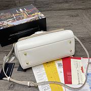 Dolce & Gabbana Sicily Print Logo Bag In White BB600 Size 25X20X12cm - 4