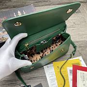 Dolce & Gabbana Sicily Print Logo Bag In Green BB600 Size 25X20X12cm - 6