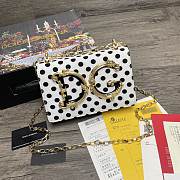 Dolce & Gabbana DG Girls Logo-Embellished In Polka DotLeather Shoulder Bag BI141 Size 21x5x13.5cm - 1