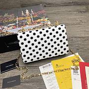 Dolce & Gabbana DG Girls Logo-Embellished In Polka DotLeather Shoulder Bag BI141 Size 21x5x13.5cm - 6