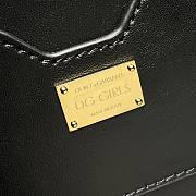 Dolce & Gabbana DG Girls Logo-Embellished In Black Polka Dot Leather Shoulder Bag BI141 Size 21x5x13.5cm - 3