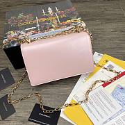 Dolce & Gabbana DG Girls Logo-Embellished In Green Leather Shoulder Bag BI141 Size 21x5x13.5cm - 2