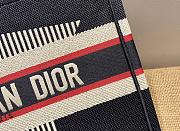 Dioralps Dior Book Tote Black Three-Tone Embroidery M1286 Size 41.5x35x18 cm  - 4