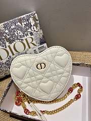 Dioramour Dior Caro Heart Pouch With Chain S5097 11x10x1.5cm - 6