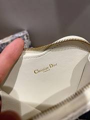 Dioramour Dior Caro Heart Pouch With Chain S5097 11x10x1.5cm - 5