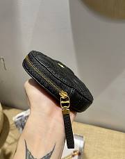 Dioramour Dior Caro Heart Pouch With Black Chain S5097 11x10x1.5cm - 4