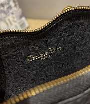 Dioramour Dior Caro Heart Pouch With Black Chain S5097 11x10x1.5cm - 3