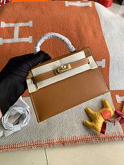 Hermes Mini Kelly In Brown Epsom Leather 19 cm - 1