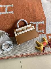 Hermes Mini Kelly In Brown Epsom Leather 19 cm - 6
