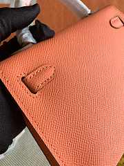 Hermes Mini Kelly In Light Pink Epsom Leather 19 cm - 5