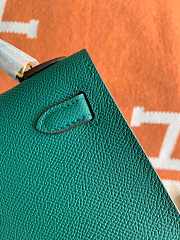Hermes Mini Kelly In Green Epsom Leather 19 cm - 3