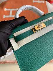 Hermes Mini Kelly In Green Epsom Leather 19 cm - 4
