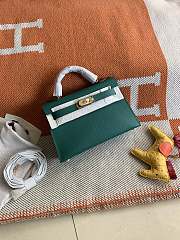 Hermes Mini Kelly In Green Epsom Leather 19 cm - 6