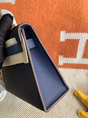 Hermes Mini Kelly In Blue Epsom Leather 19 cm - 2